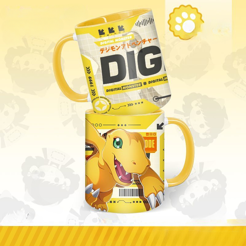 Anime Merchandise Mugs - Digimon anime karakter merchandise cartoon Gabumon