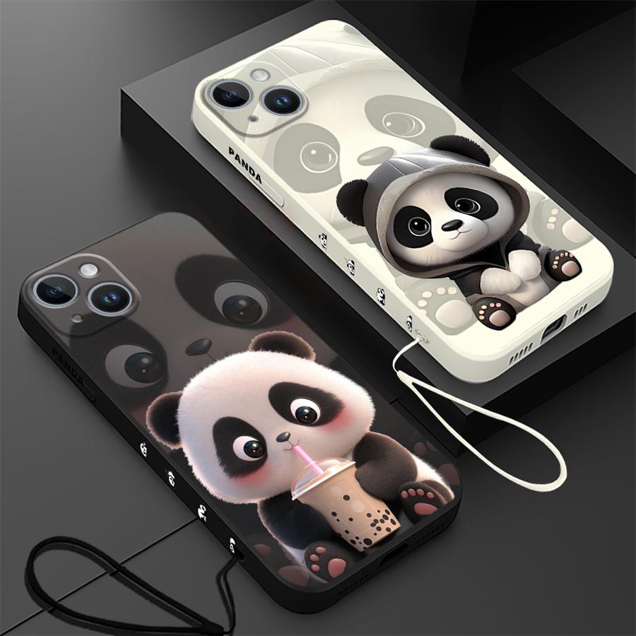 Lanyard Anime Logo - Schattige Panda Telefoon Hoesje Voor Iphone