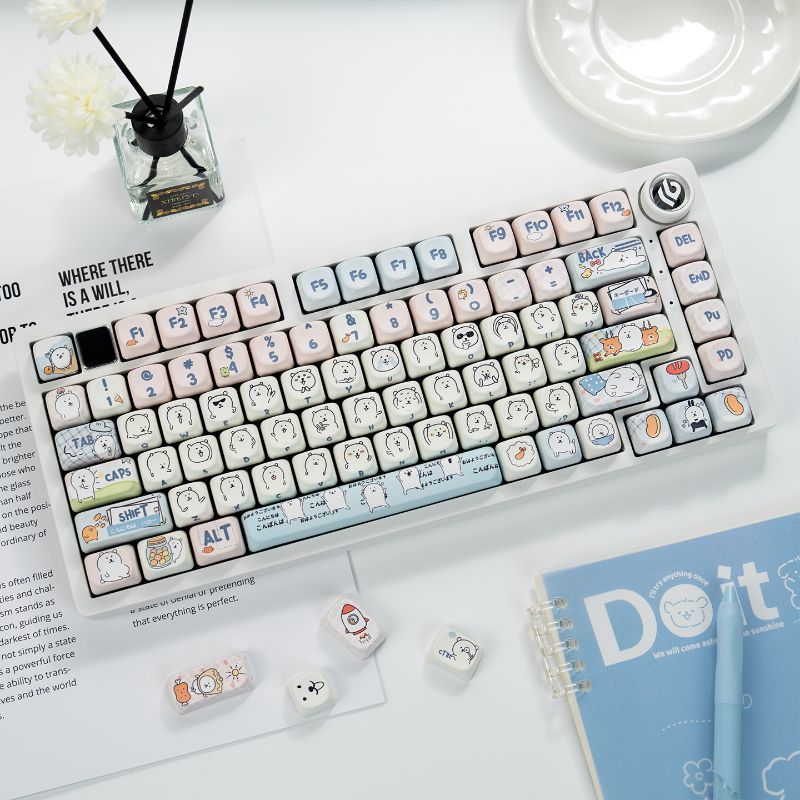 Schattige Girly MOA Joke Bear  - Keycap Artisan Anime recensie en prijs