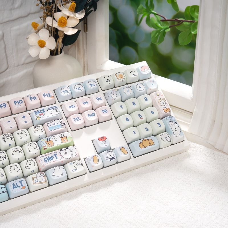 Schattige Girly MOA Joke Bear  - Keycap Artisan Anime recensie en prijs