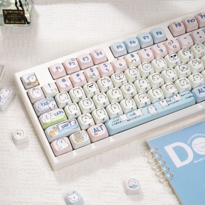 Schattige Girly MOA Joke Bear  - Keycap Artisan Anime recensie en prijs